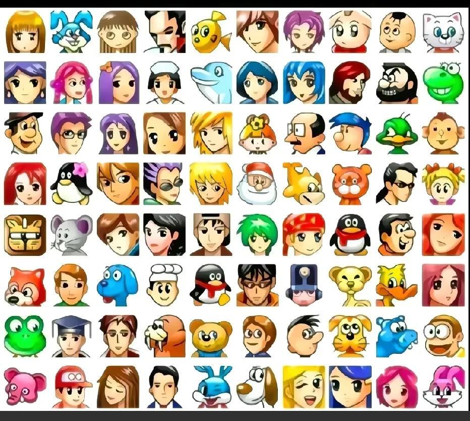 当年你们用的是哪几个头像？好熟悉的头像，都是回忆！