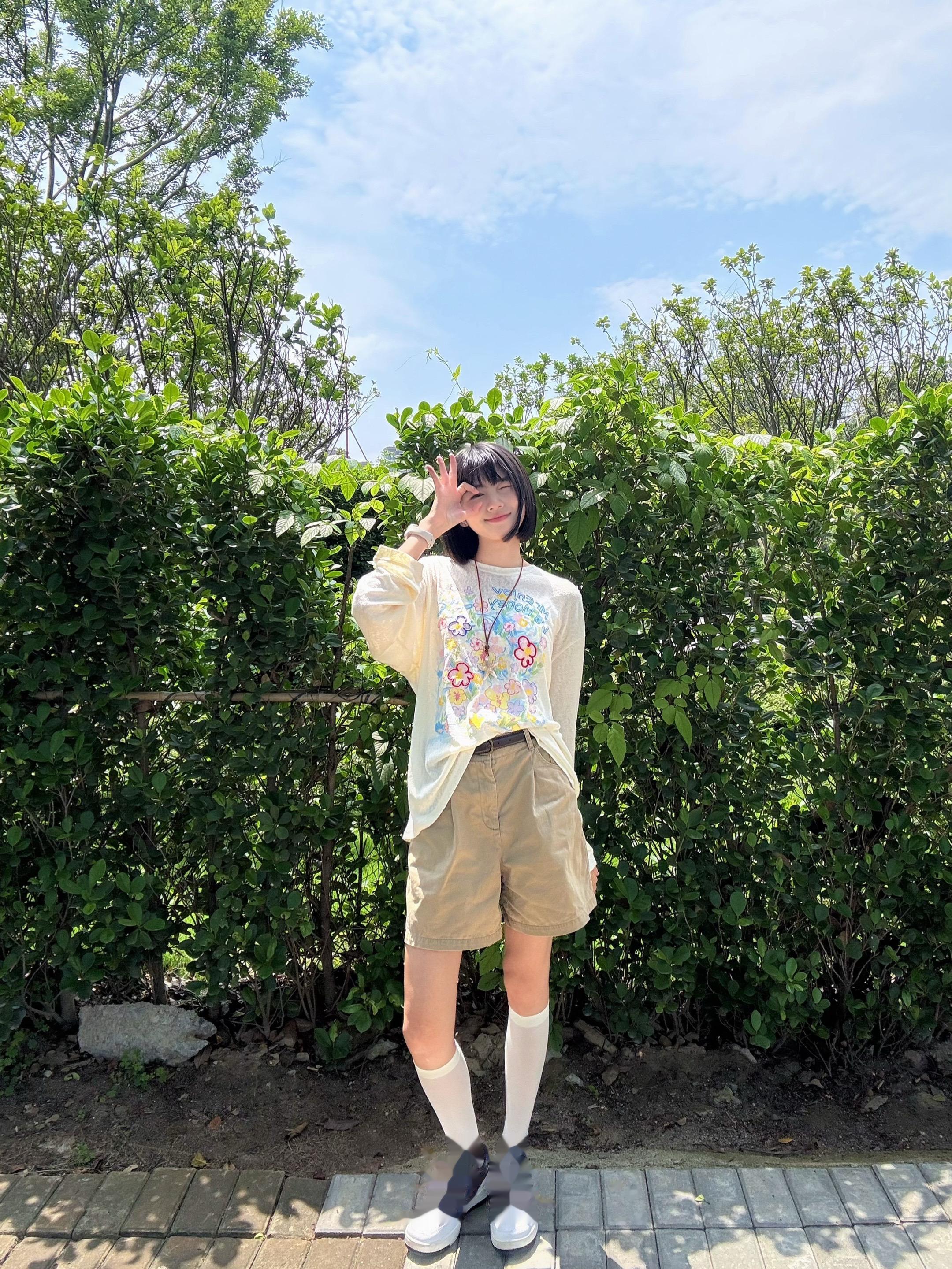 夏天短发甜妹 短发 分享照片 ootd 夏天的味道