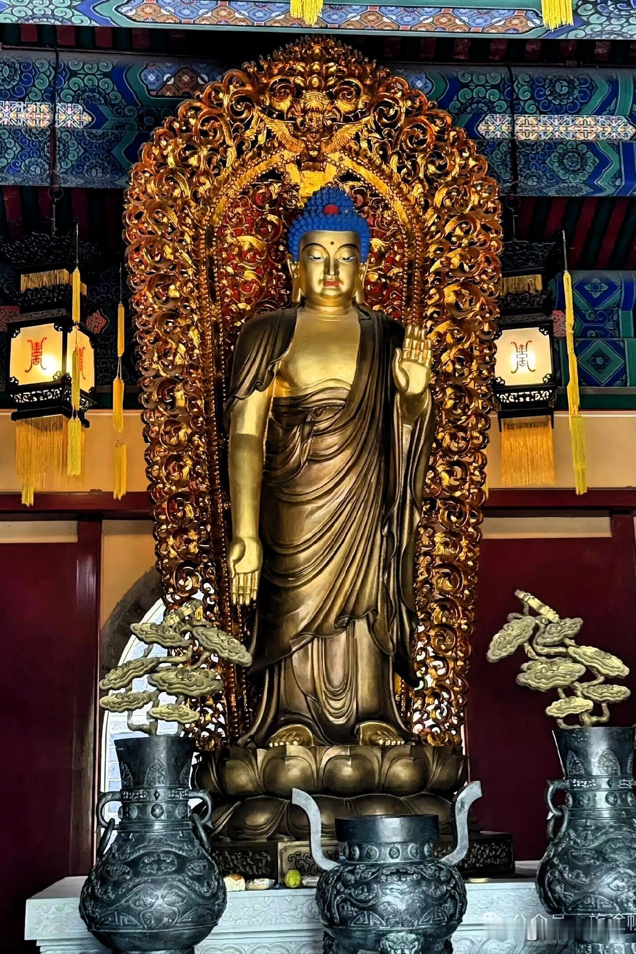 西山古刹里的接引佛，一抬手渡世间万般烦恼
走进北京香山寺接引佛殿，第一眼就被这尊