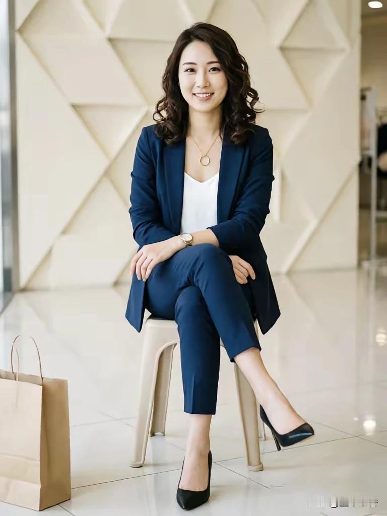 大家可否发现但凡穿上职业装的女性很容易让人满足视觉感，进而产生一种不同认知之现象
