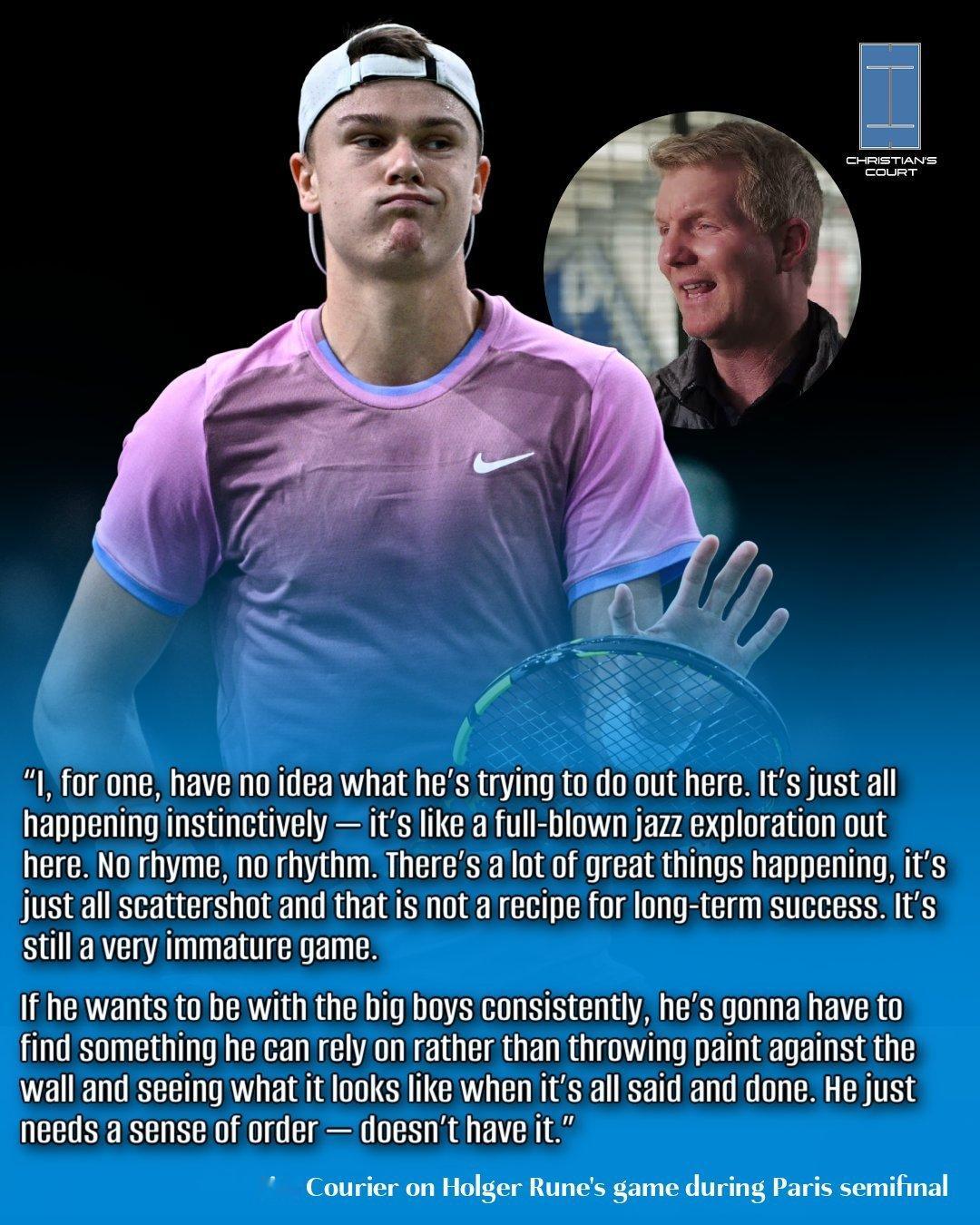 巴黎大师赛半决赛，兹维列夫以6-3、7-6(4)击败鲁内，闯入决赛将与恩贝尔争冠