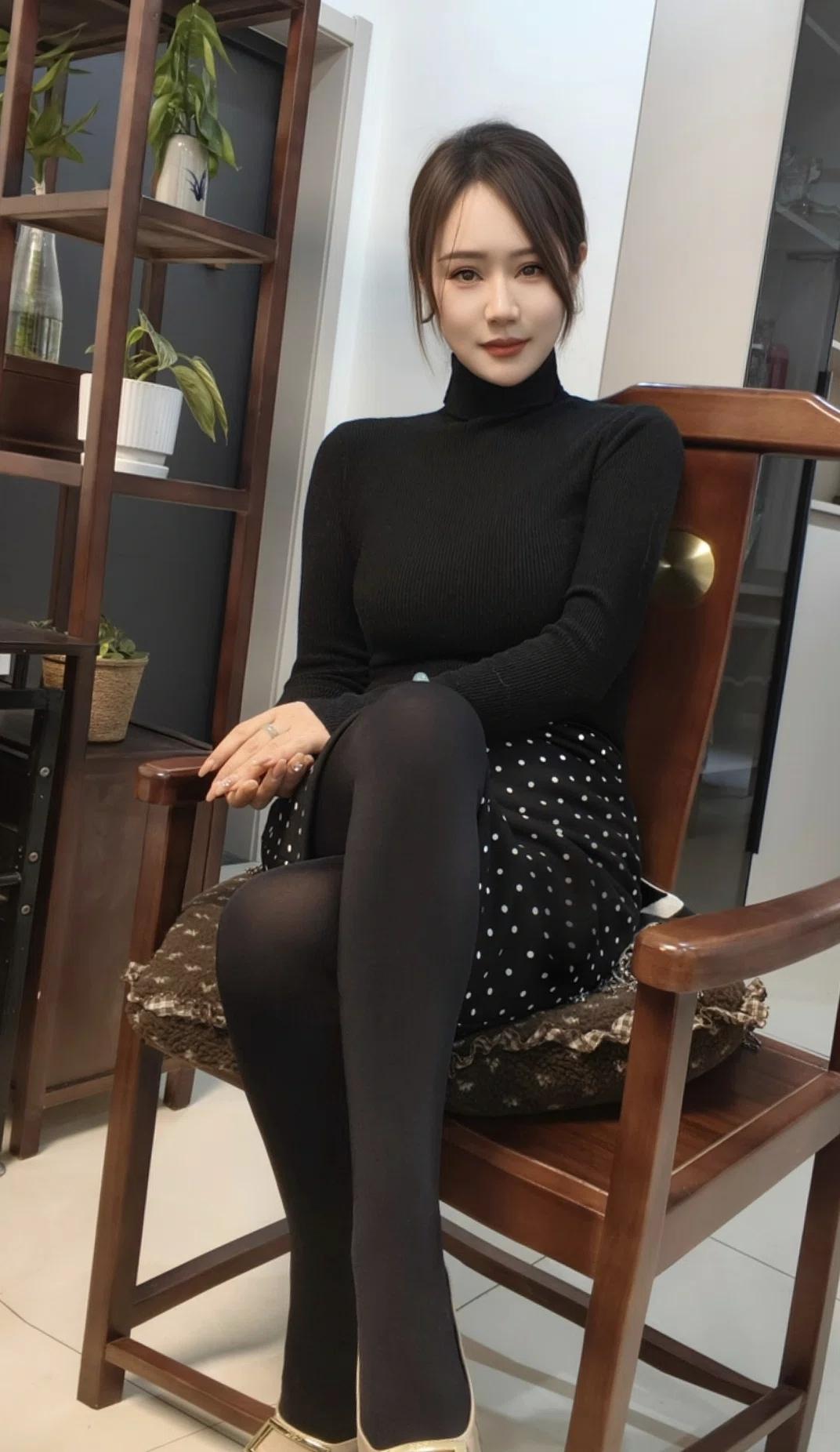 大姨子气质黑裙搭配 优雅黑衣搭配，尽显都市女性魅力