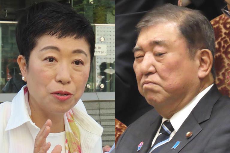 立宪民主党痛批石破政权无所作为，或提不信任案

立宪民主党副代表辻元清美在5月1