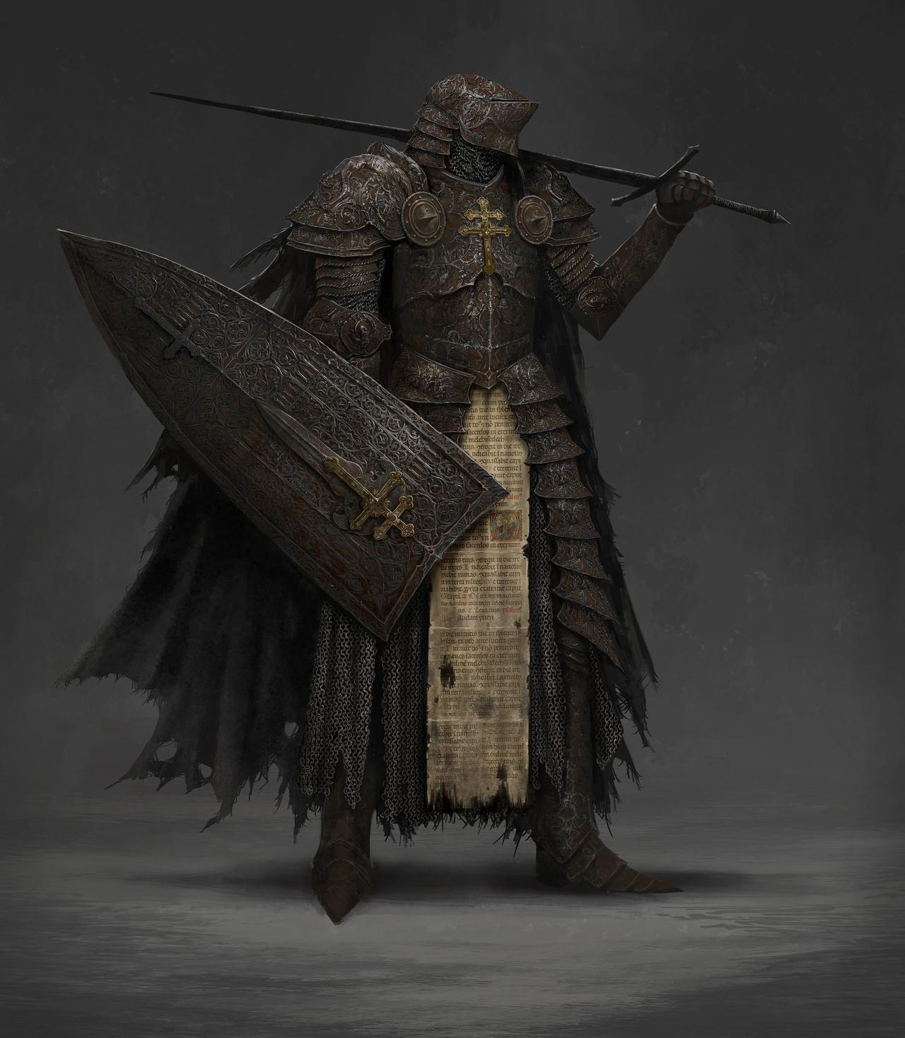 Maxence Burgel ​​​的暗黑系角色设计作品
