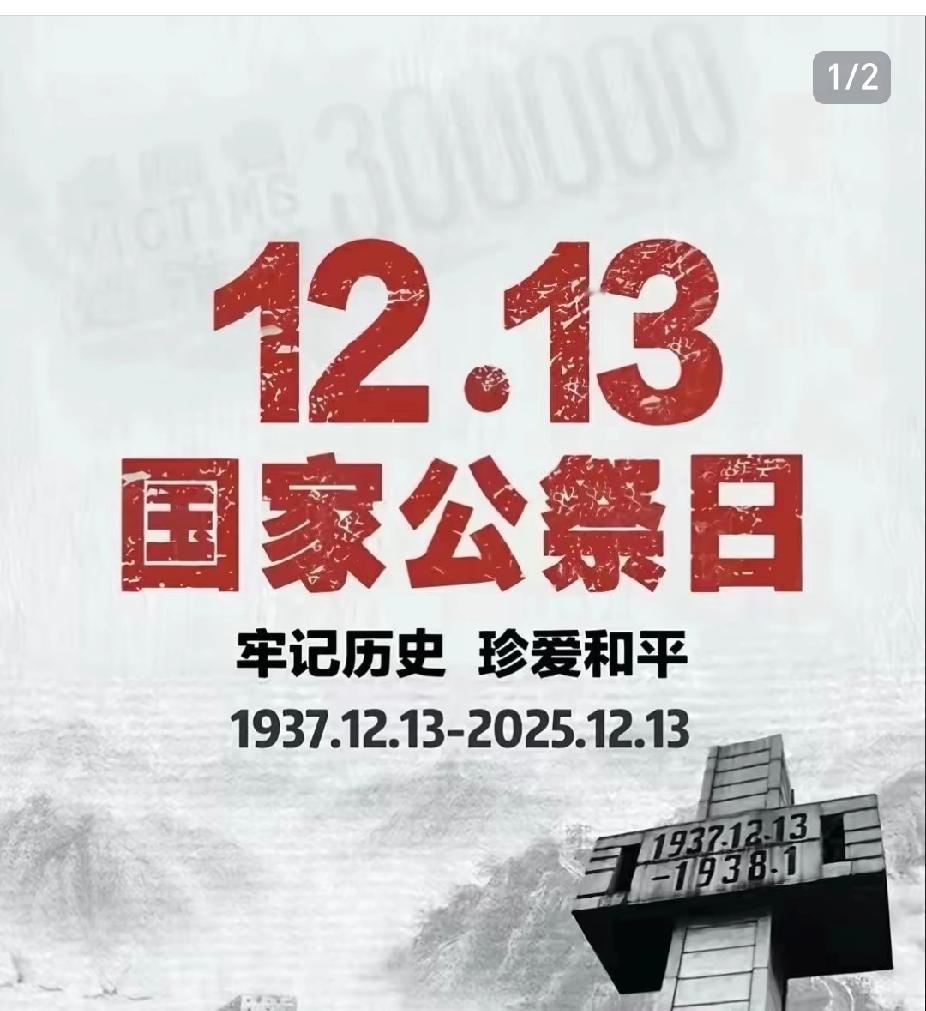 88载前的今天，南京
城被冰冷的刺刀染红了血泪。30万遇难同胞的哭喊声穿越了漫长