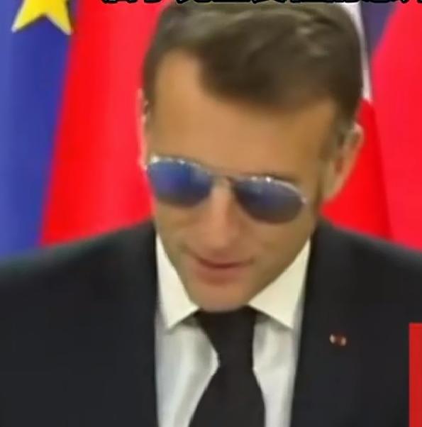 近日一则关于法国总统马克龙戴墨镜上班的视频在网上疯传，这样是马克龙右眼出血，不得