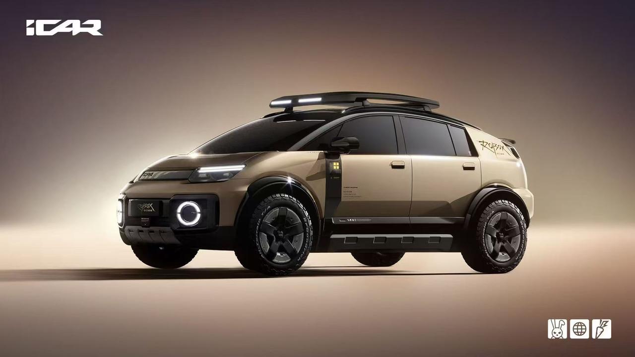 iCAR ROBOX概念车全球首秀，ROBOB新能源摩托车亮相。iCAR ROB