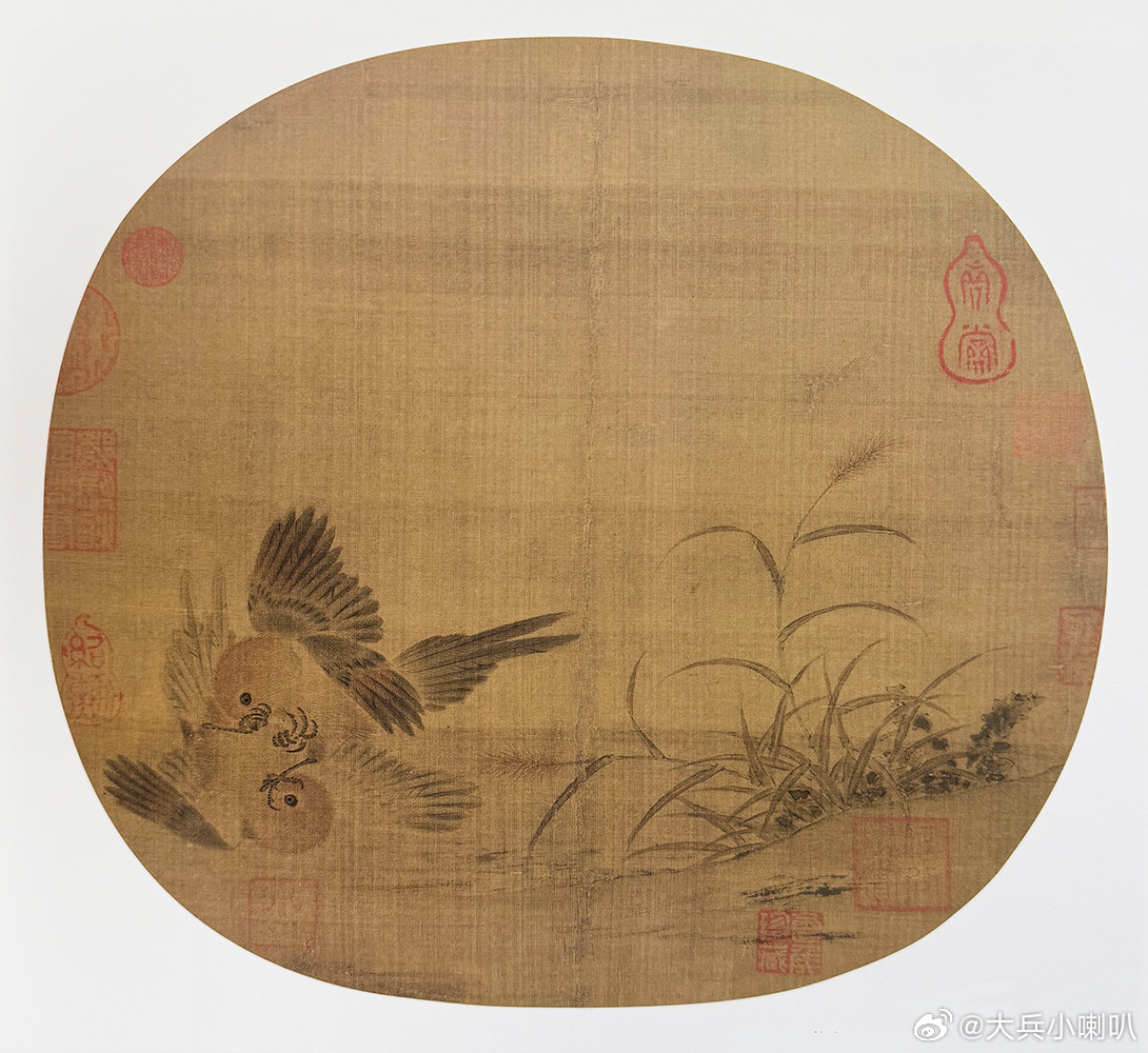 国史古风 【中华名画欣赏 宋代——《斗雀图》】       《斗雀图》乃宋代一幅
