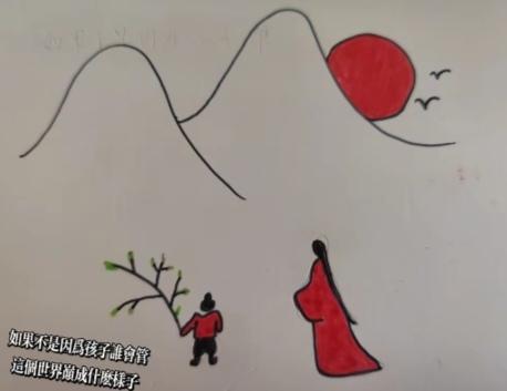 〔看图猜成语〕
图中画面真的好；
有山有人有太阳；
太阳就从东边升；
就等你猜成