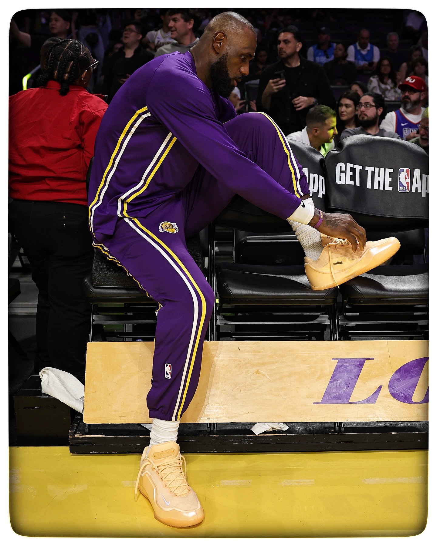 昨日对阵掘金剪影。掘金vs湖人洛杉矶湖人