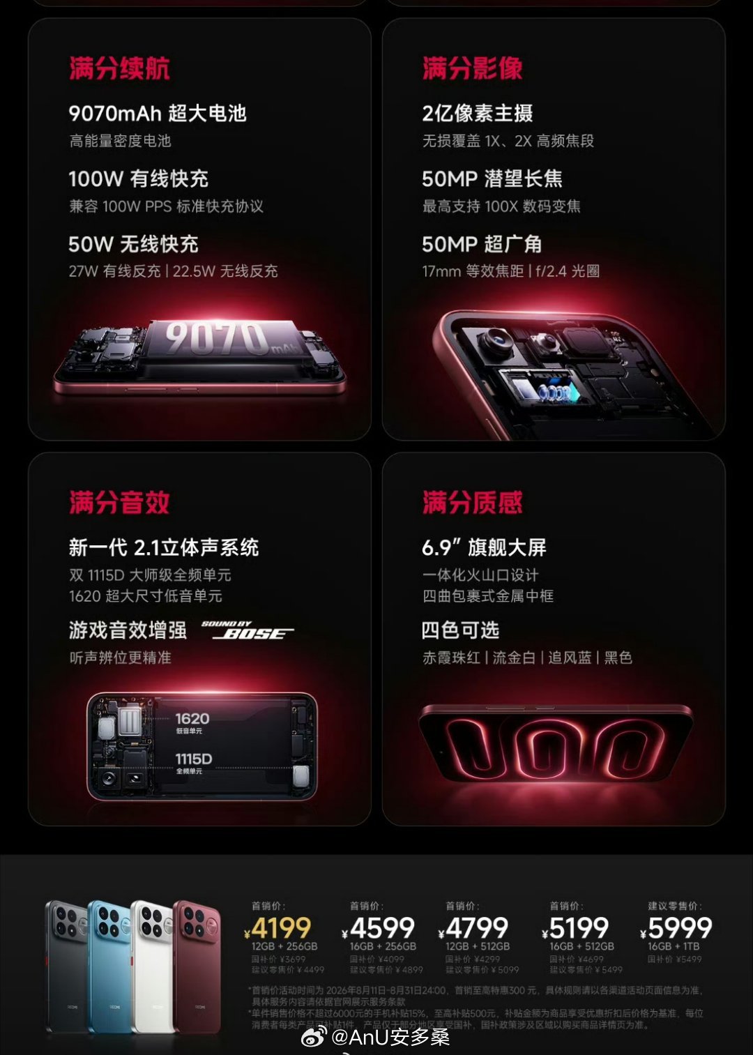 红米K100Pro系列价格居然。。。。各位怎么看？K100Pro12GB+256