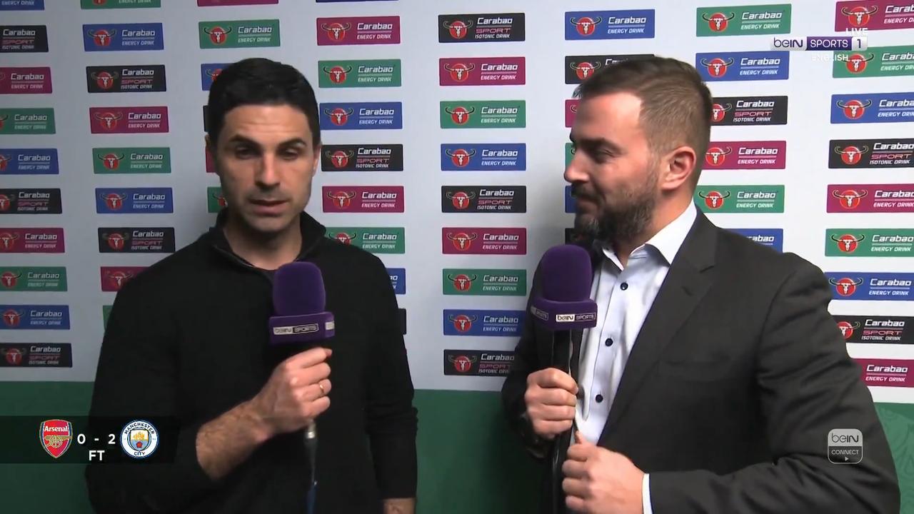 【我们没有抓住机会】阿尔特塔谈英联杯决赛失利：“上下半场截然不同。上半场我们有过