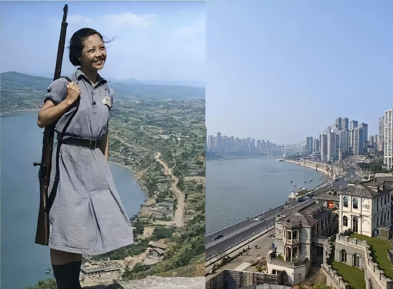 1941年，美国摄影记者卡尔·迈登斯在重庆南山拍到一名中国抗战女兵。85年过去了