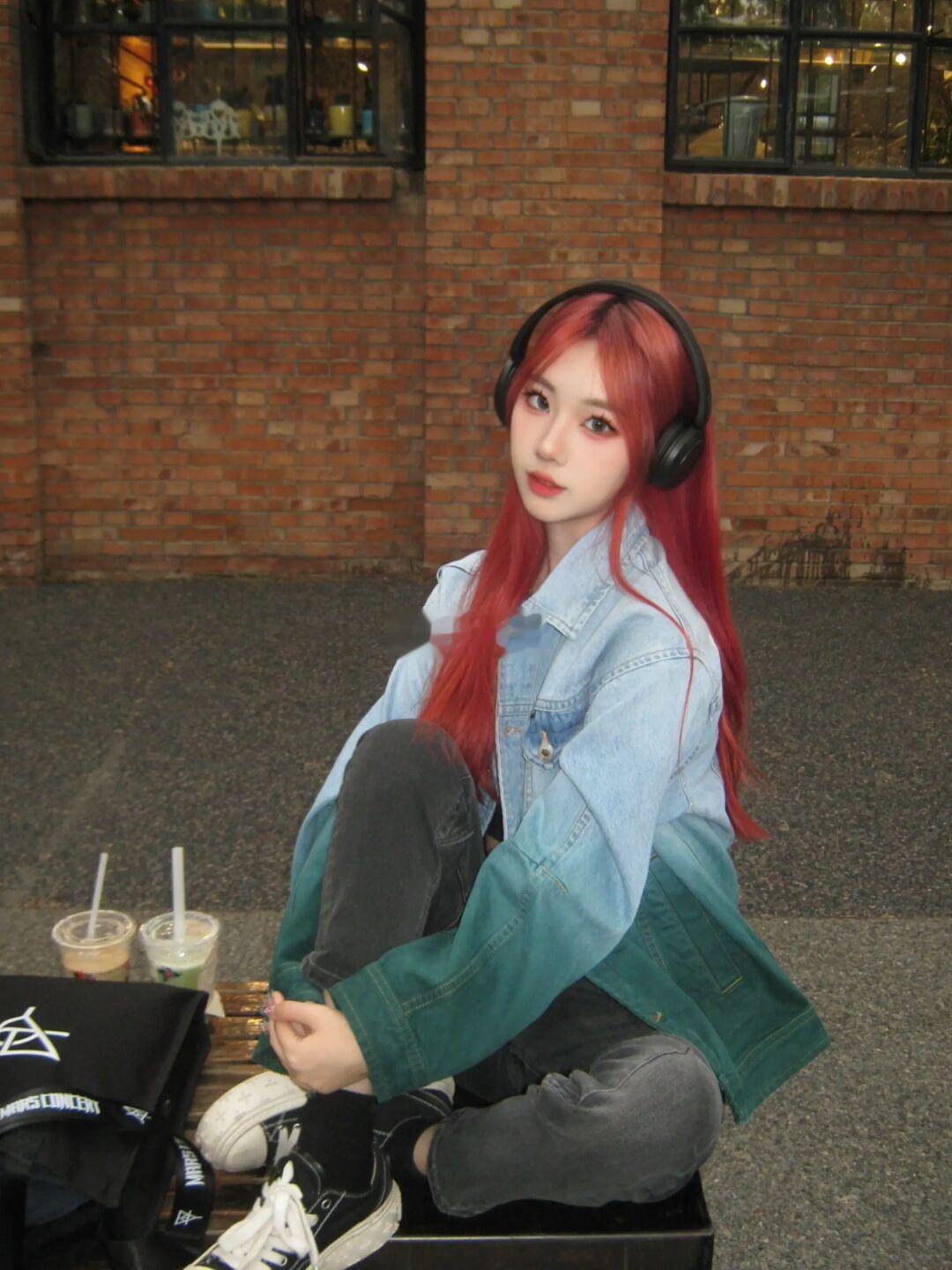 央美学姐ootd / 红发和牛仔太配啦