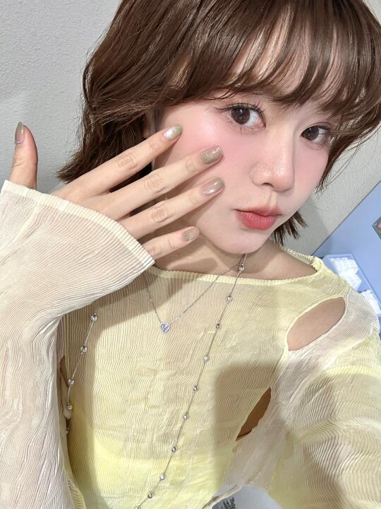 清新绿猫眼🍃nail share ᐝ‌