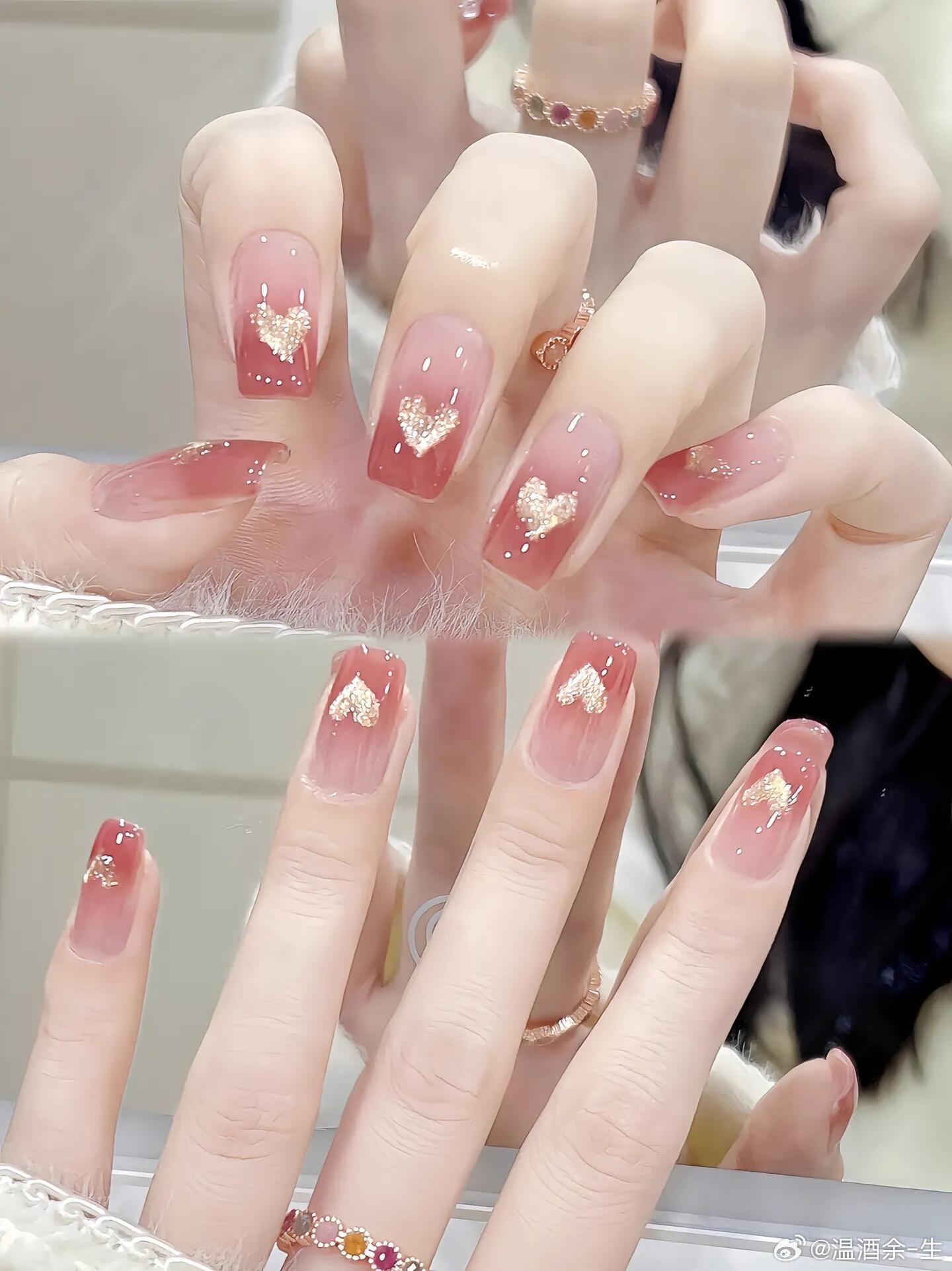 美甲 夏日专属💖温柔渐变美甲｜把晚霞粉雾焊在指尖 谁懂啊！这渐变美甲一整个把「