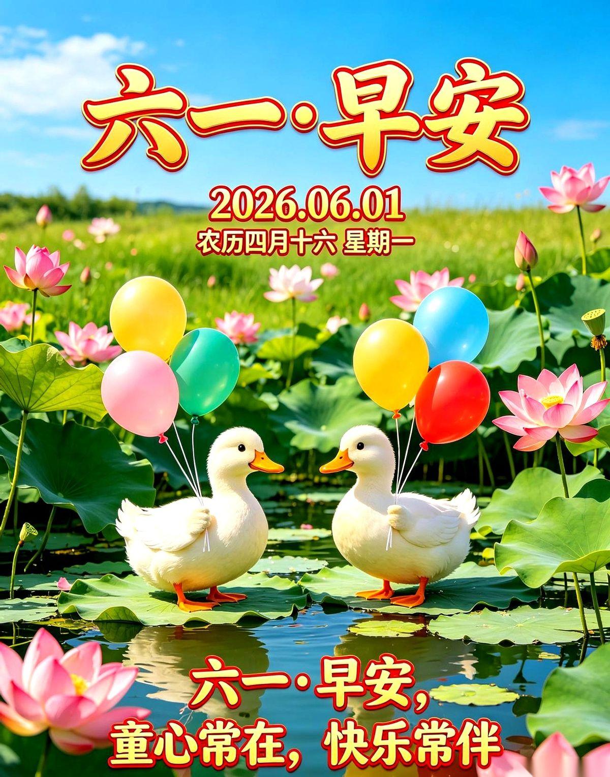 手机猛地一震，屏幕亮了。
2026年6月1日，星期一。底下的小字是，农历四月十六