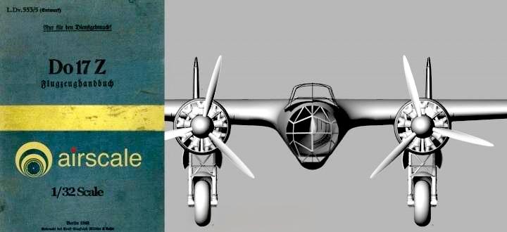 模型欣赏：英国公司Airscale公布了其即将推出的Do 17Z模型驾驶舱渲染图