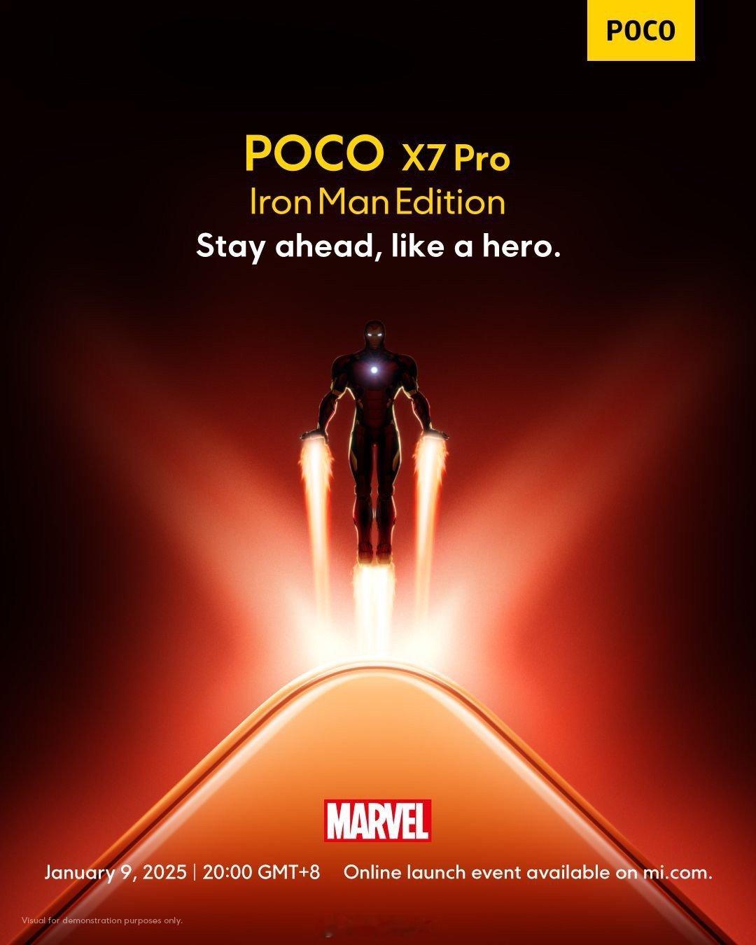 小米将在海外推出POCO X7 Pro钢铁侠版[喵喵]小米POCO X7系列将于