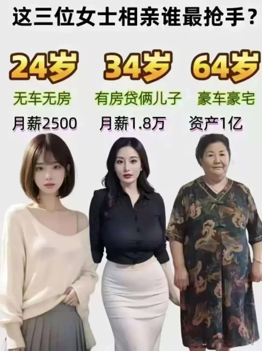 你如果是单身？你选谁做媳妇？