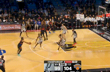 米罗一个人抢了10个进攻篮板😱马刺vs尼克斯