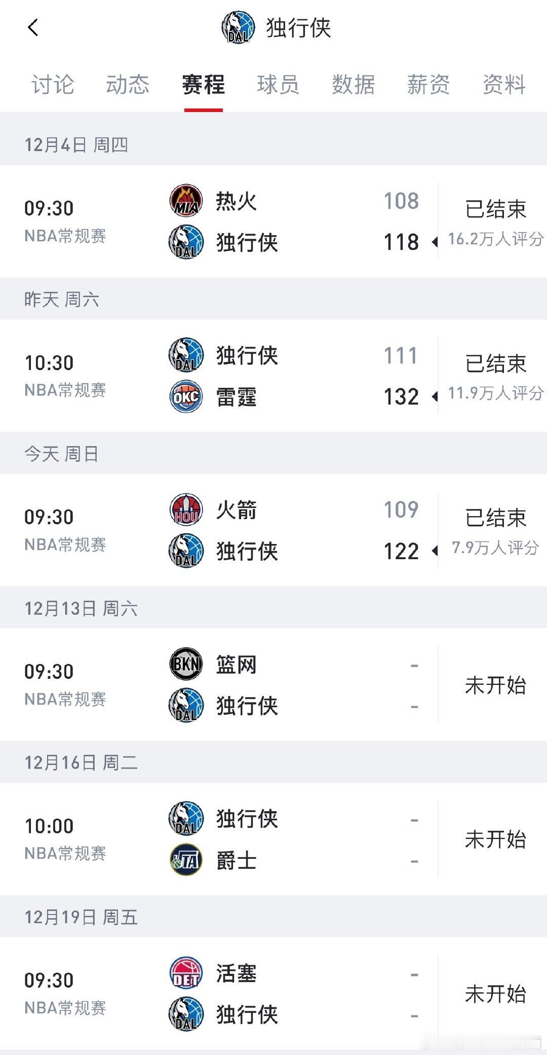 友情提示未来5天都没有独行侠都比赛了希望球队能好好休整休整，该养伤的养伤 ！  