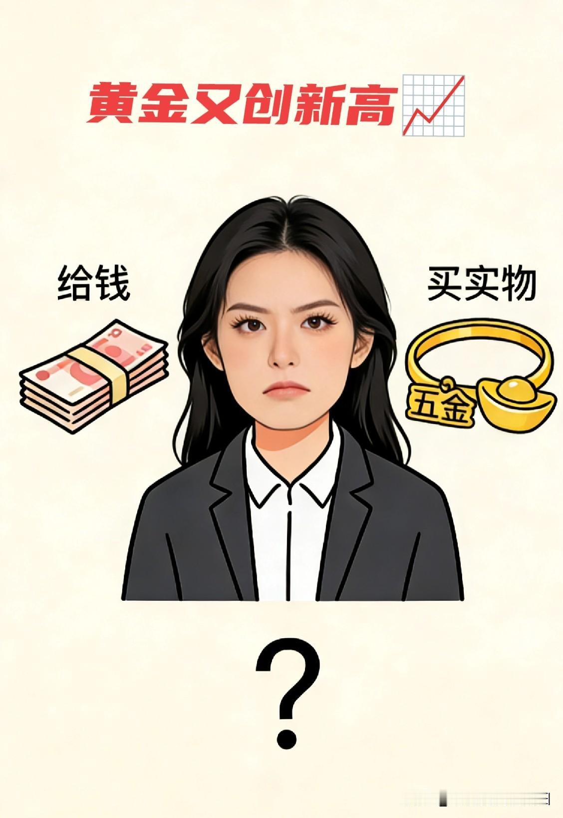 邻居家孩子五一要办喜事，最近被“五金”给难住了：给钱吧，给的少了怕亲家觉得没诚意