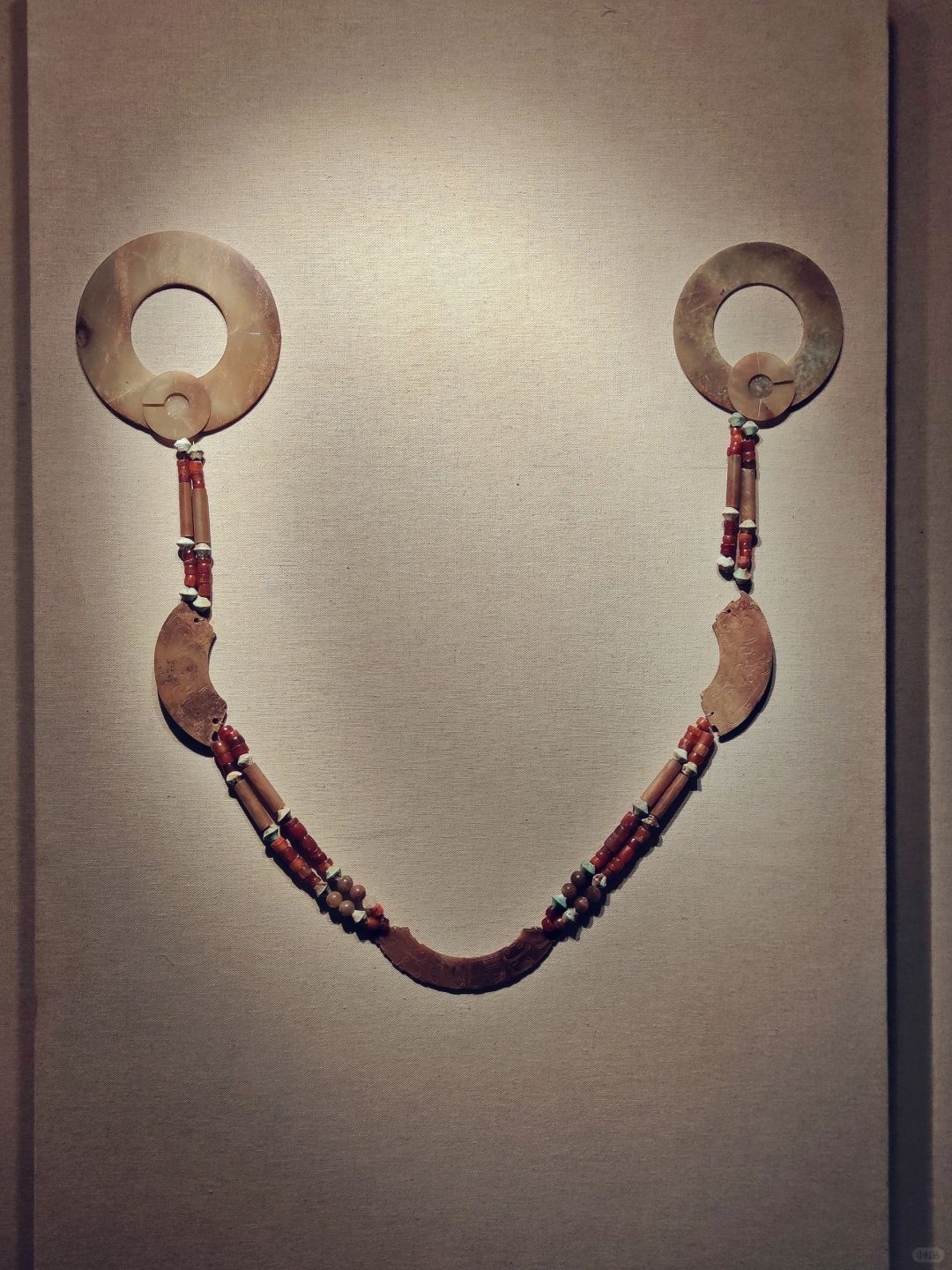 三璜双环双块（jue）玉佩饰