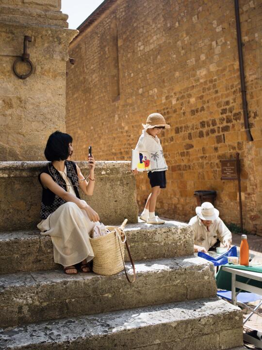 🎨托斯卡纳艳阳下，我看风景他画画。