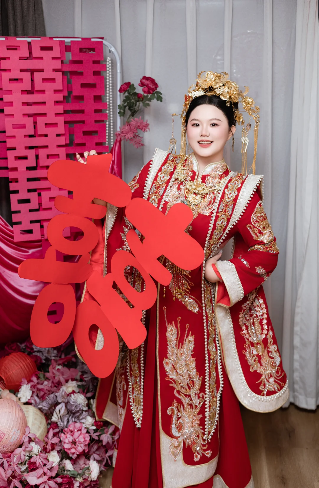 175斤｜改良红色秀禾太适合大码女生的婚礼啦