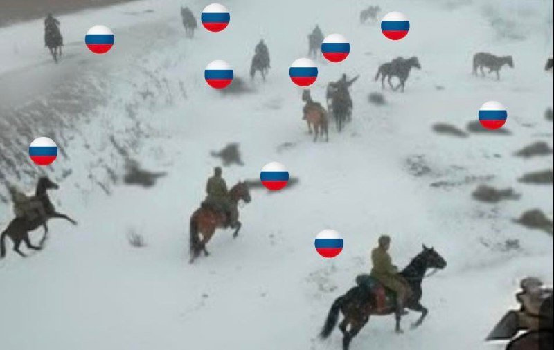 乌克兰UA  在最近一次对波克罗夫斯克（Pokrowsk）的袭击中，一支俄罗斯骑