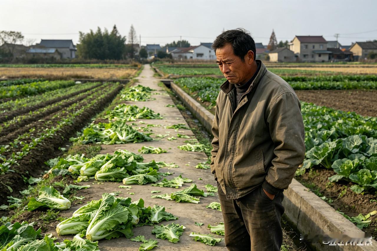 菜农嫌价太低扔菜，城里人嫌太贵吃不起
 
生活中存在一种极具反差的民生怪象：田间
