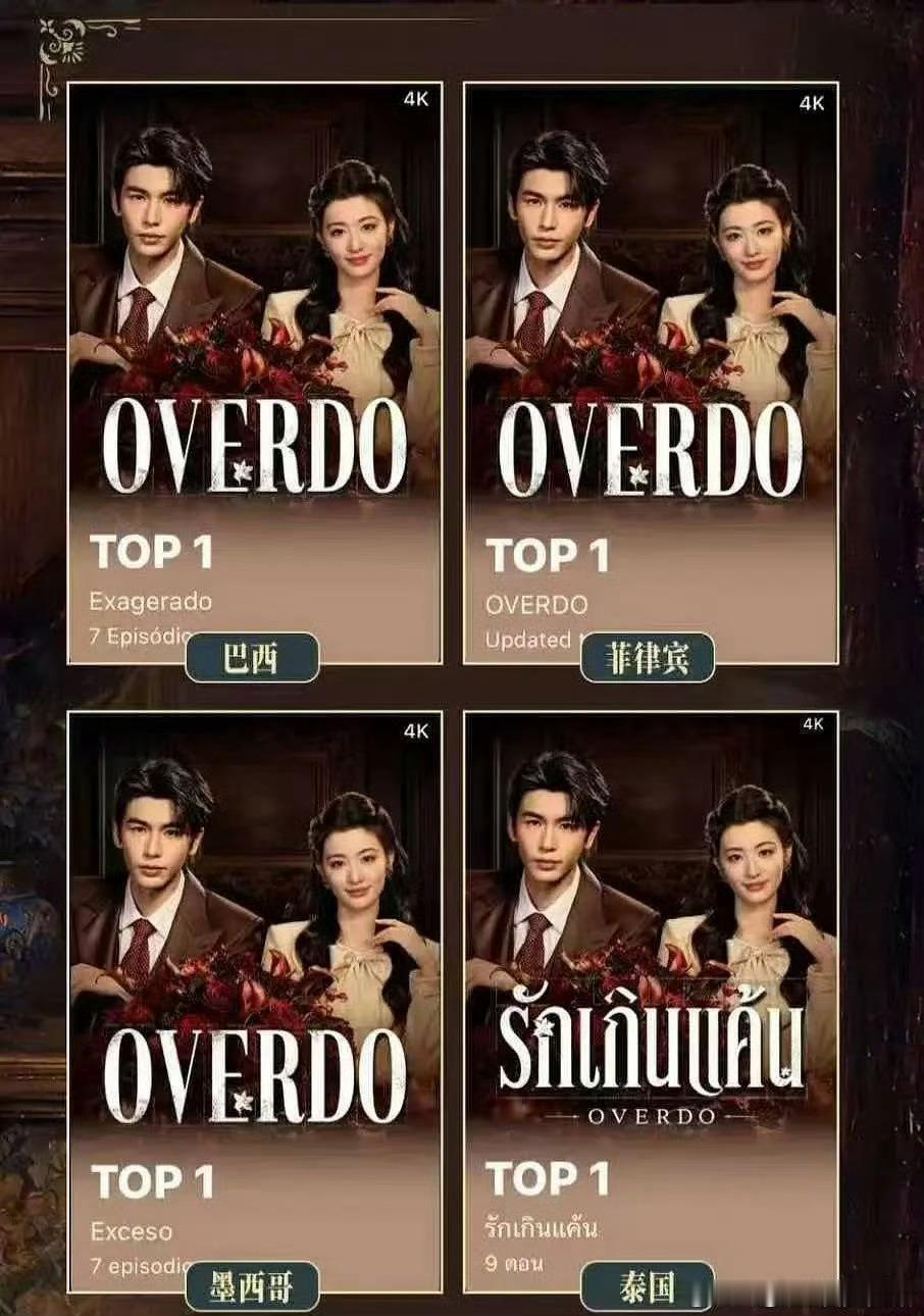 张凌赫王楚然《这一秒过火》开播四天登顶爱奇艺国际版8个国家TOP1 