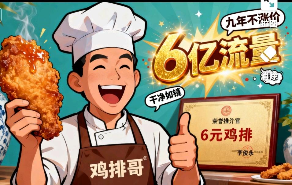 景德镇出大事了！6元鸡排炸出个6亿级“流量刺客”
 
家人们谁懂啊！景德镇文旅座