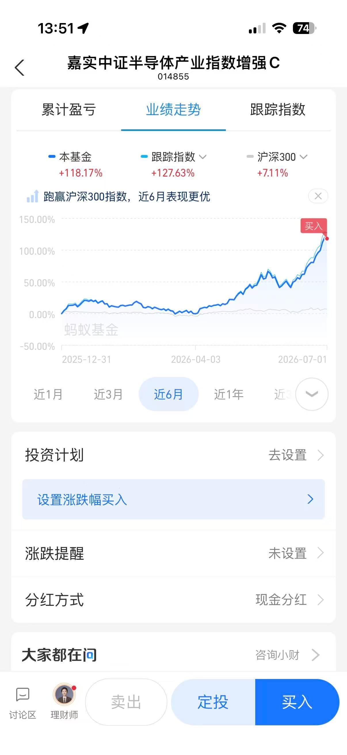 我一进去就跌停