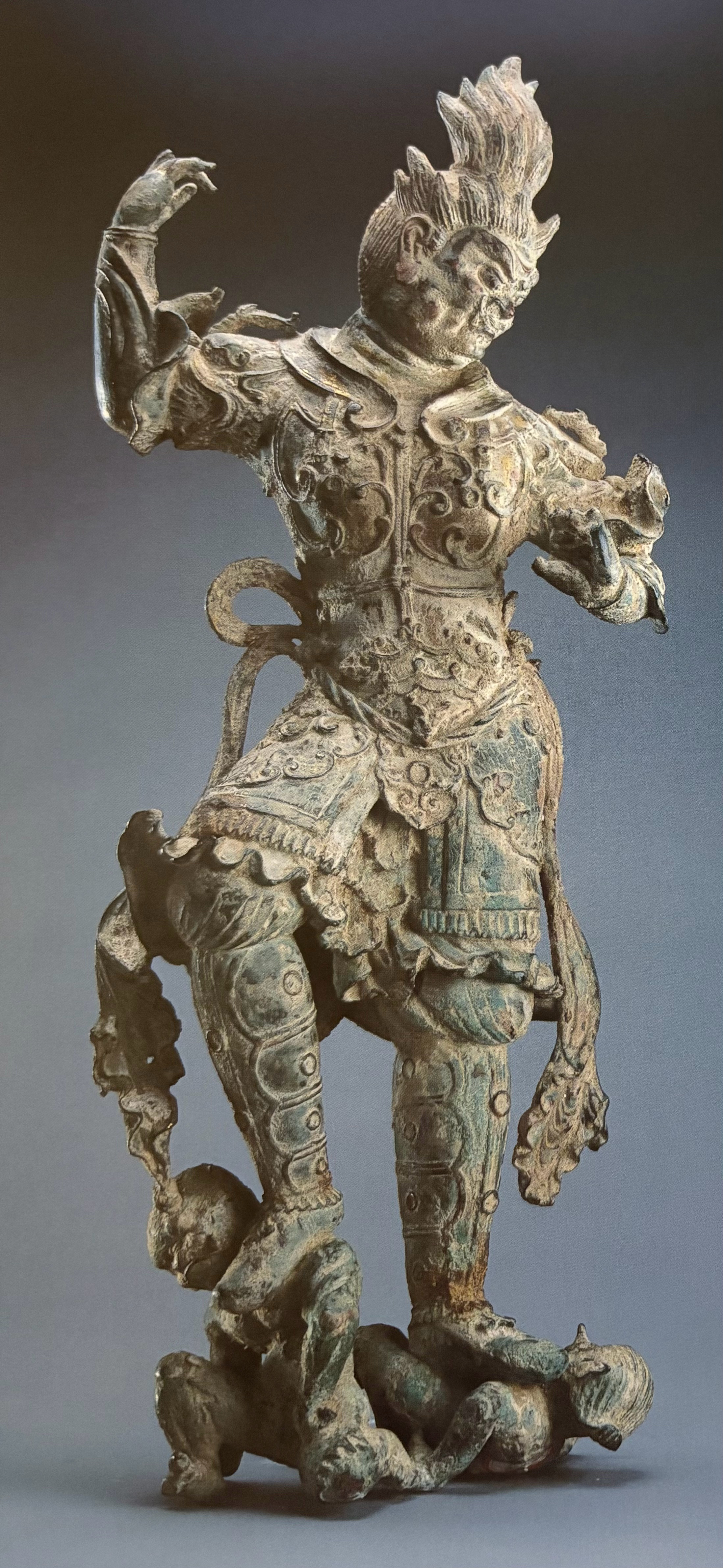 陕西历史博物馆藏宝鸡市征集唐代 铜鎏金天王像 ​​​