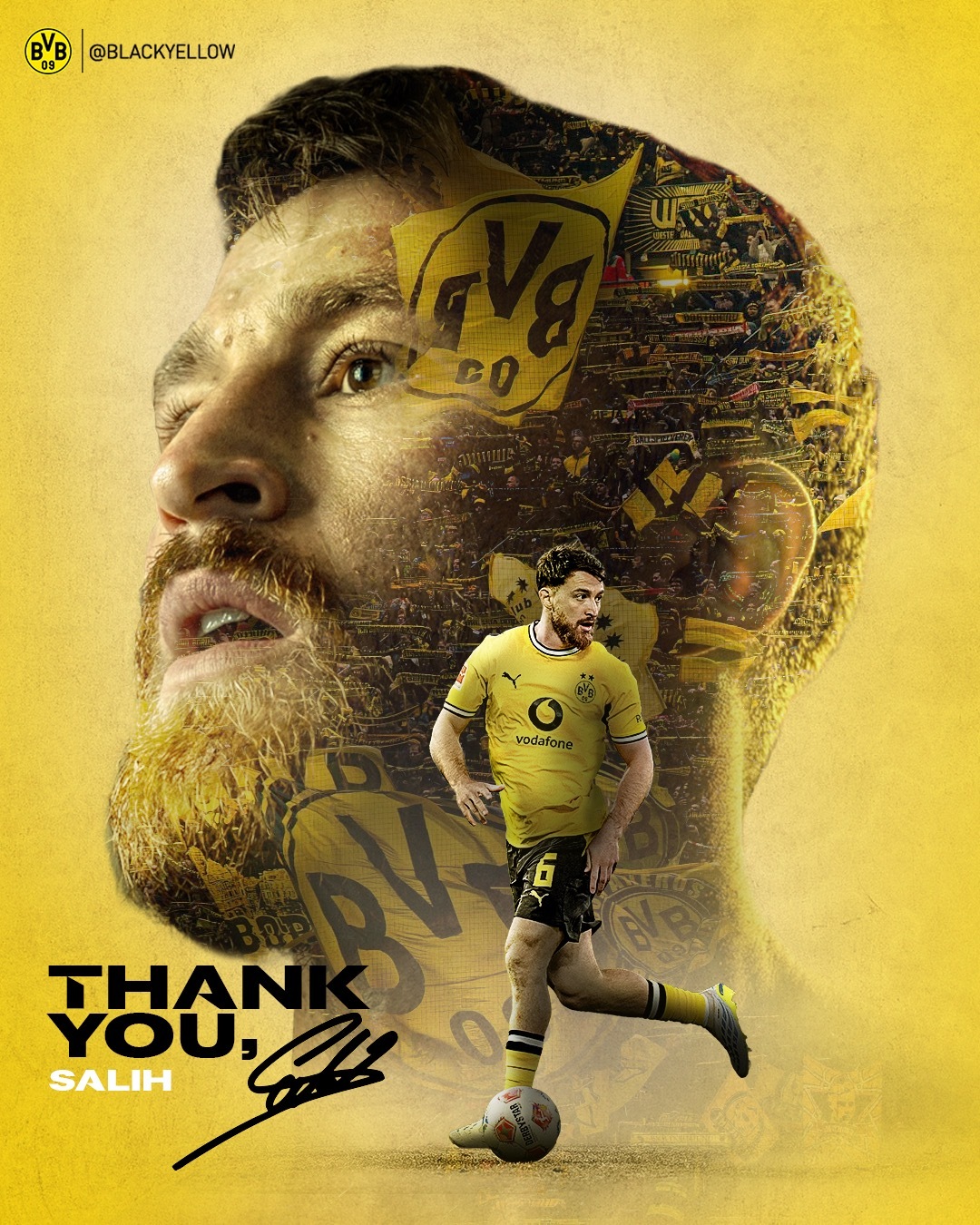 💛🖤四年黄黑情，感恩有你~👏愿新征程，前程似锦！谢谢你的付出，二詹！hej