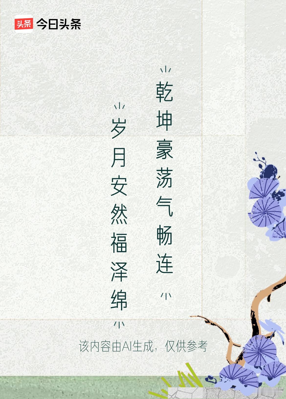 文学创作大会 这上联“岁月安然福泽绵”，读起来就有一种岁月静好、福气绵延的感觉，