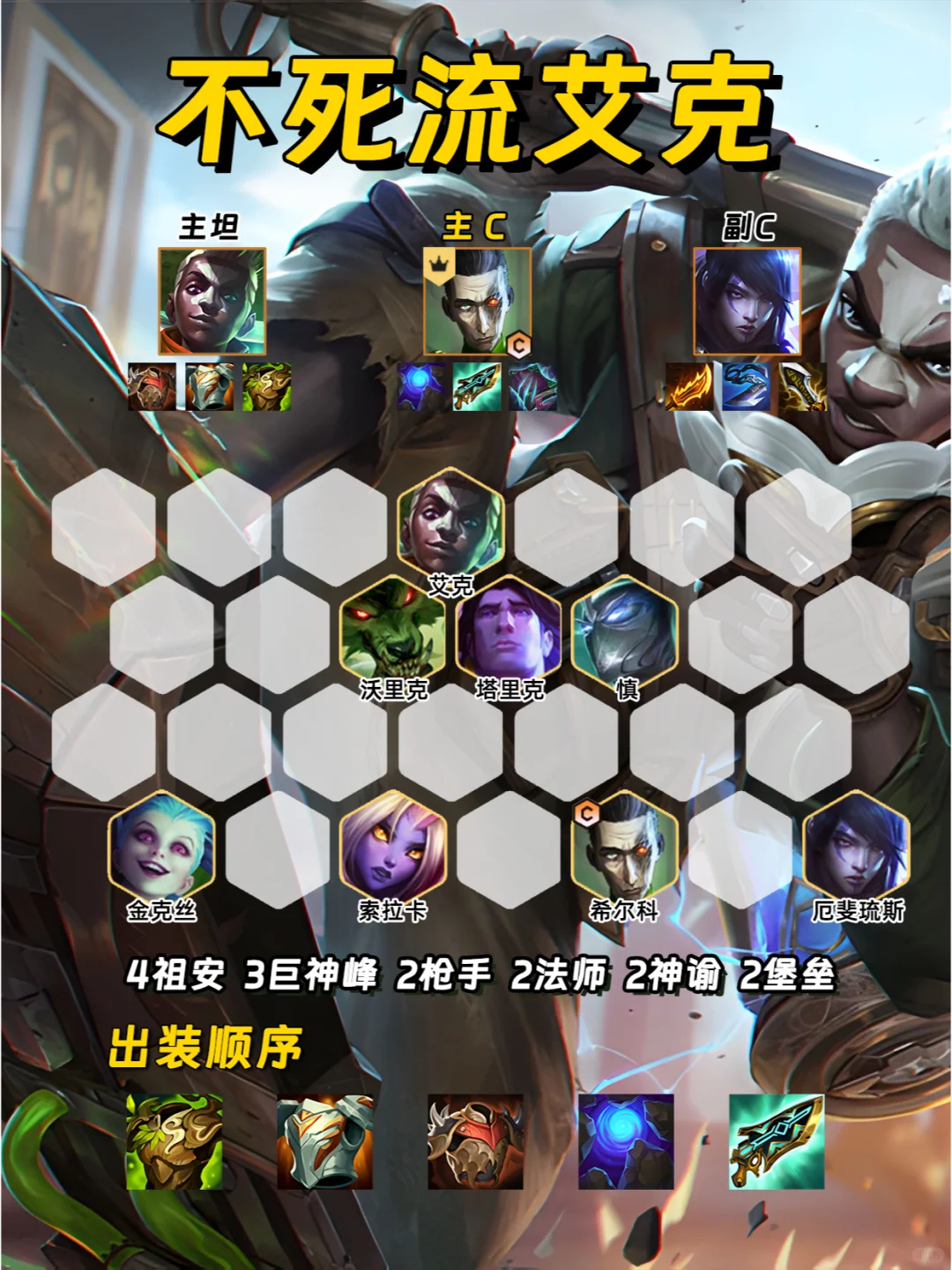 姐妹们 赛季末冲分就用超强的不死流艾克！