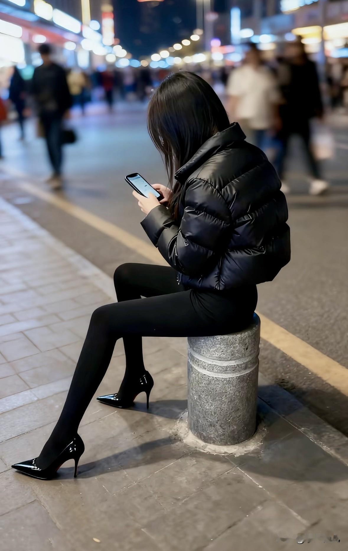 我要是有这种身材就好了，想穿什么就穿什么

刷到博主穿打底裤 高跟鞋配羽绒服的图