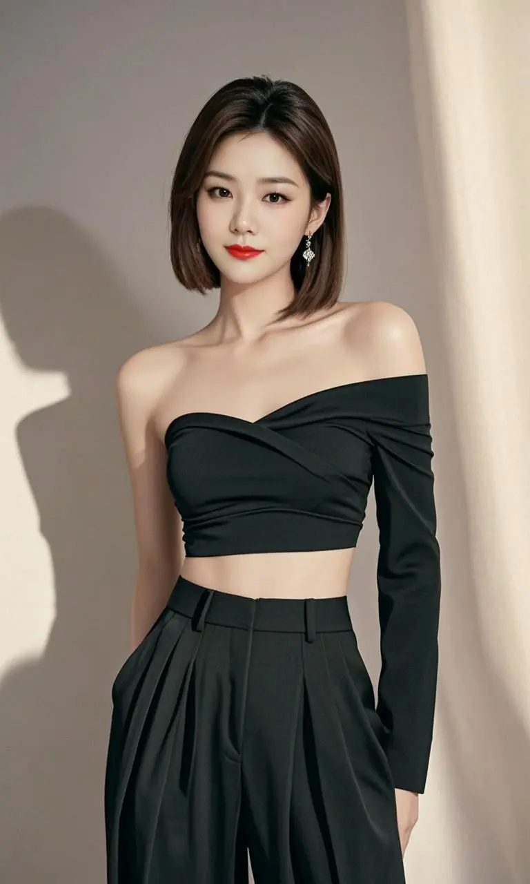 AI酷黑时尚魅影 祝刷到的朋友开心快乐每一天′ 万能的 打开美好生活
