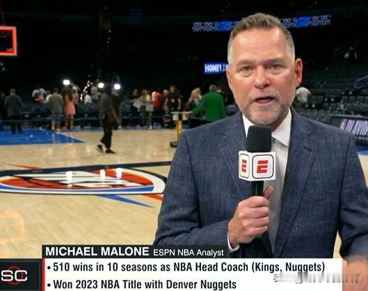 NBA季后赛：今年被解雇的前掘金主帅马龙换工作了？