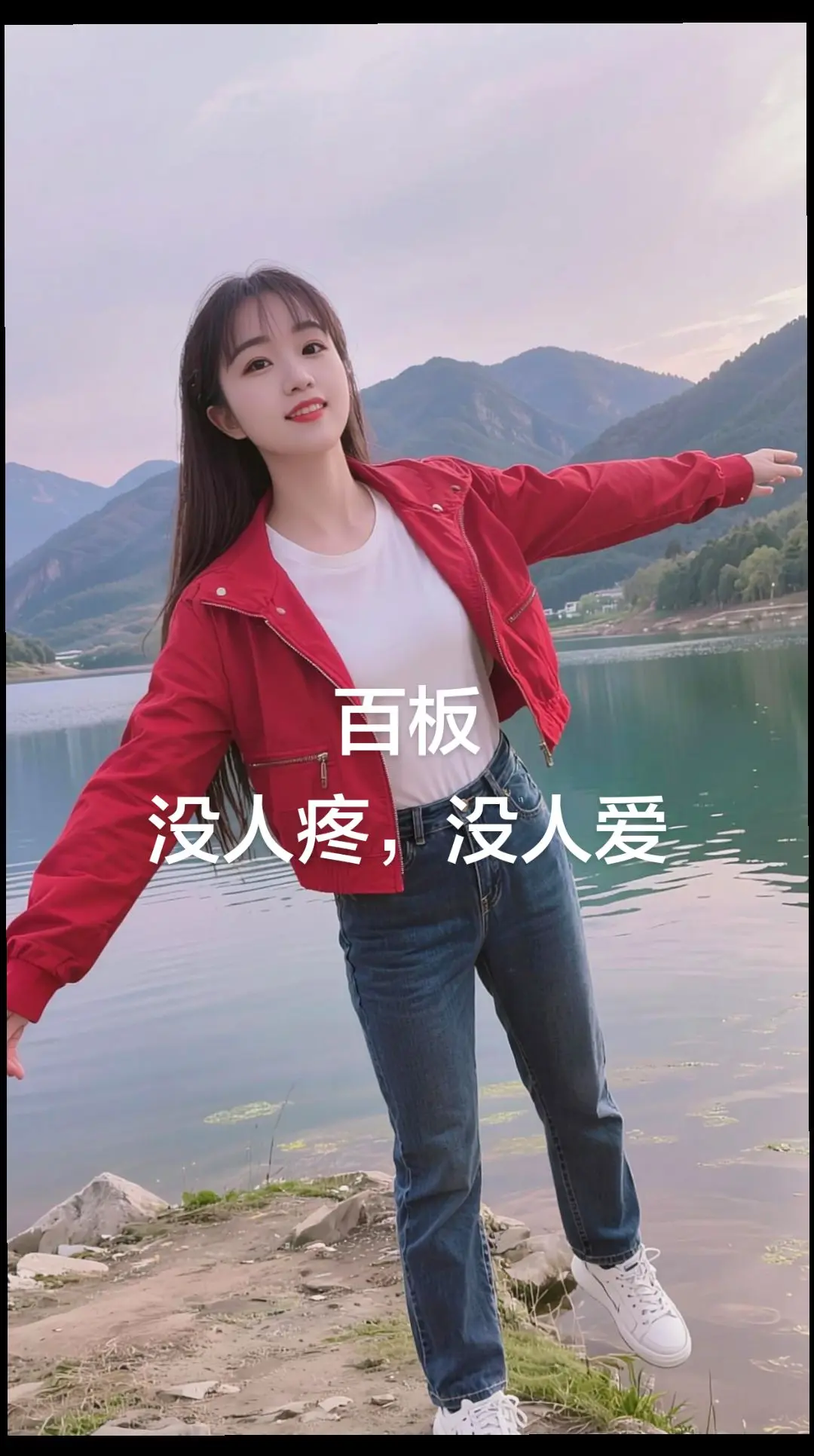 AI湖畔红影