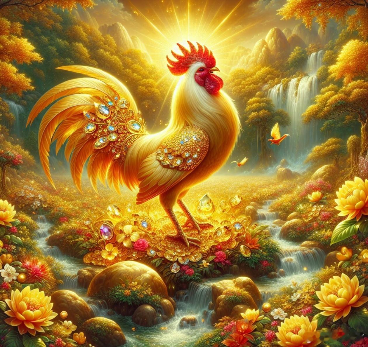 公鸡的阳气很足，能冲散很多阴邪之气，很多邪祟见了它，都退避三舍。七月了，大家都知