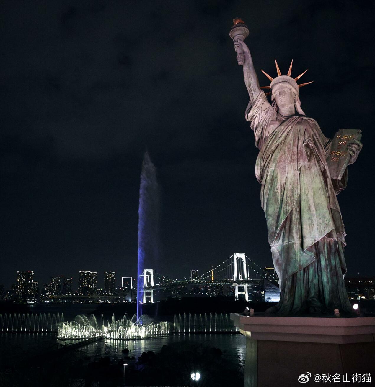 东京台场建成大型喷泉景观，最高水柱达150米海外新鲜事日本 日本东京都政府在港区