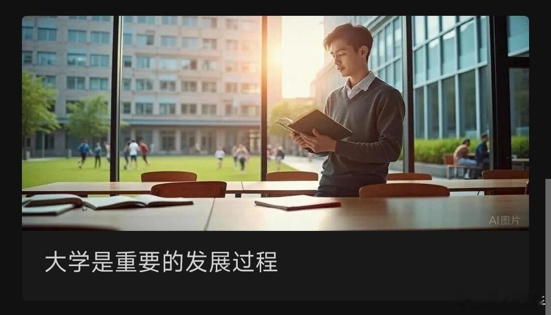 大学是重要的发展过程现行的教育体制，都要经历学校教育，根据大纲从基础到进阶地去学