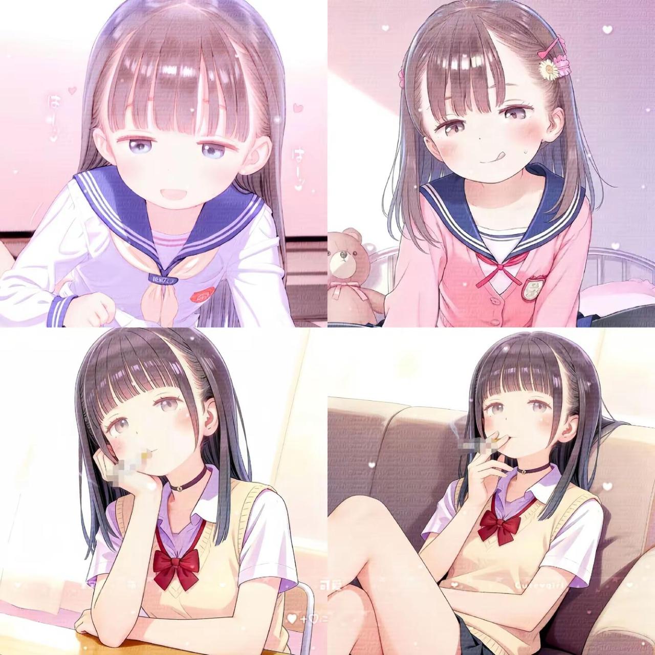 哦哦头像库尤呓 小女儿头像 @ @作者助手