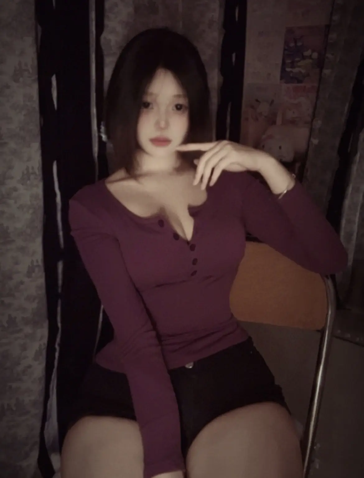 黑发 身材
