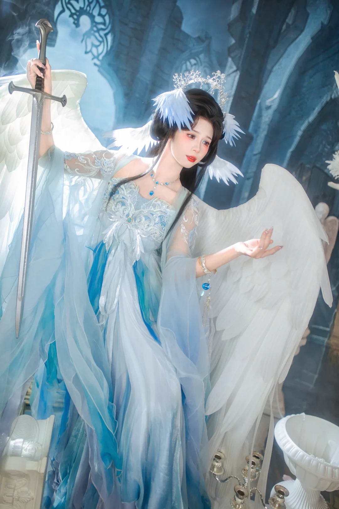 守护古老神殿的神女｜奇幻风汉服