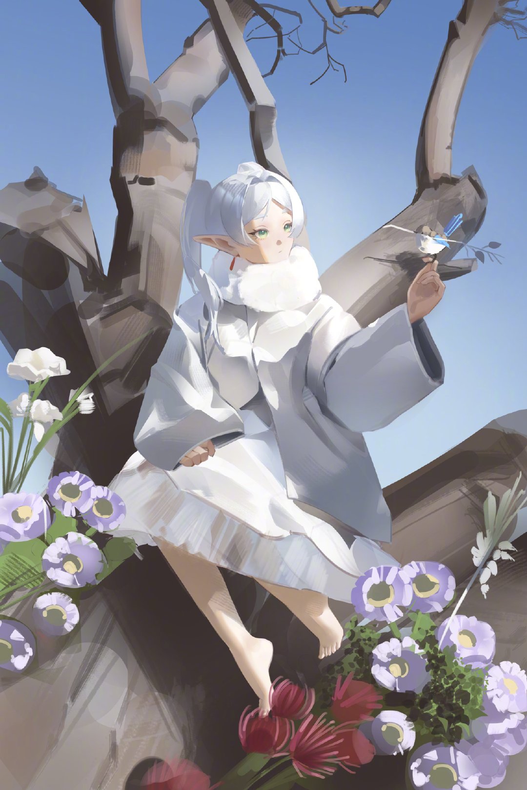 《葬送的芙莉莲》仙女芙莉莲（绘：ikachyu） ​​​